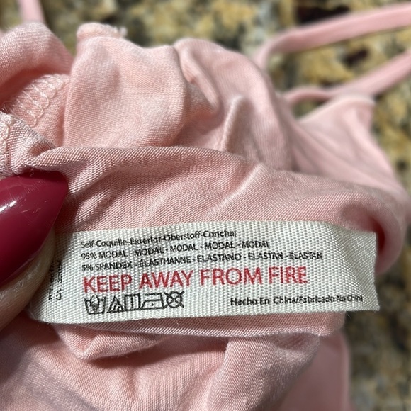 Free People Intimately Free To Be Blush Cami Crop Top - Picture 13 of 14